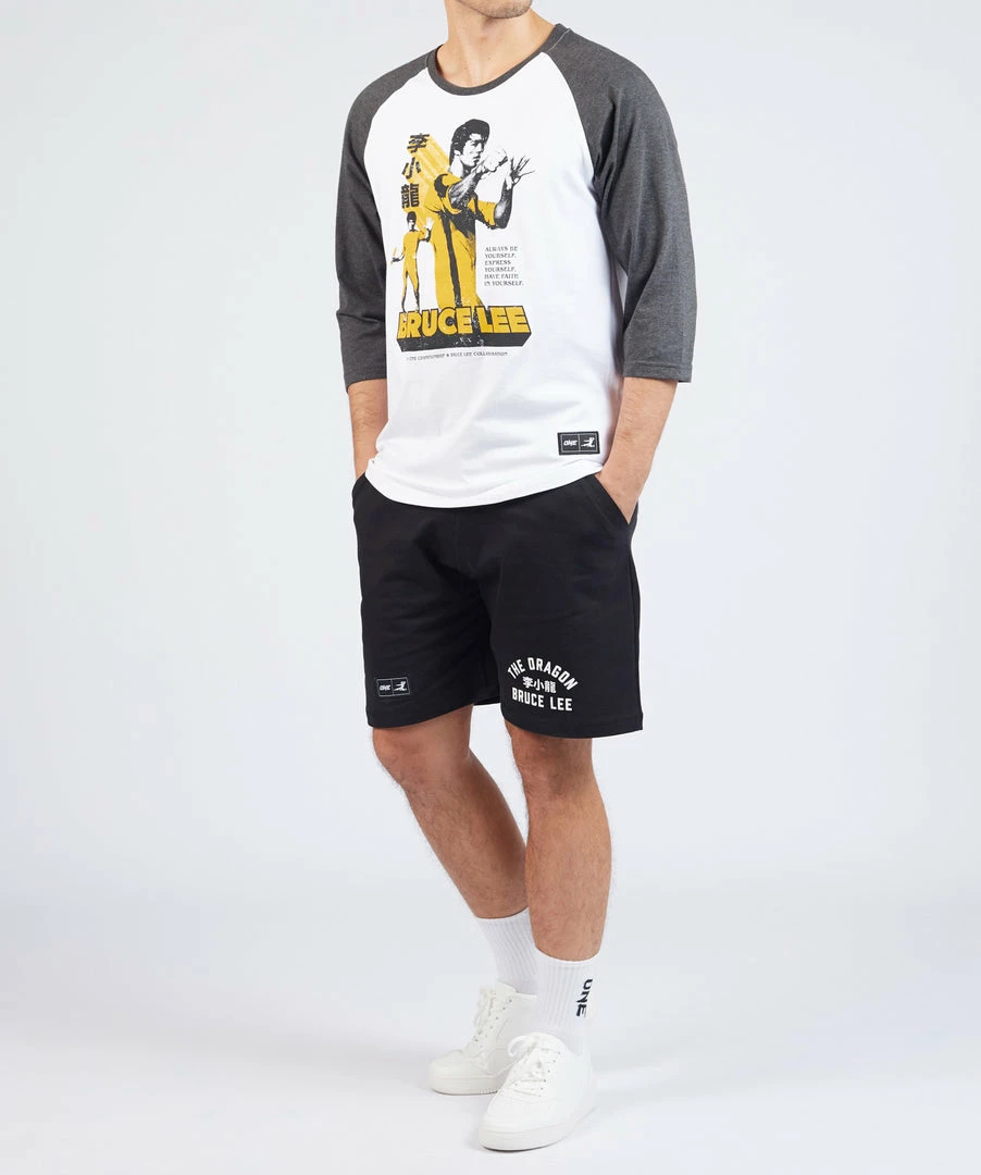 ONE Championship Bruce Lee Retro Poster Raglan Tee 7 ONE Championship Bruce Lee Retro Poster Raglan Tee