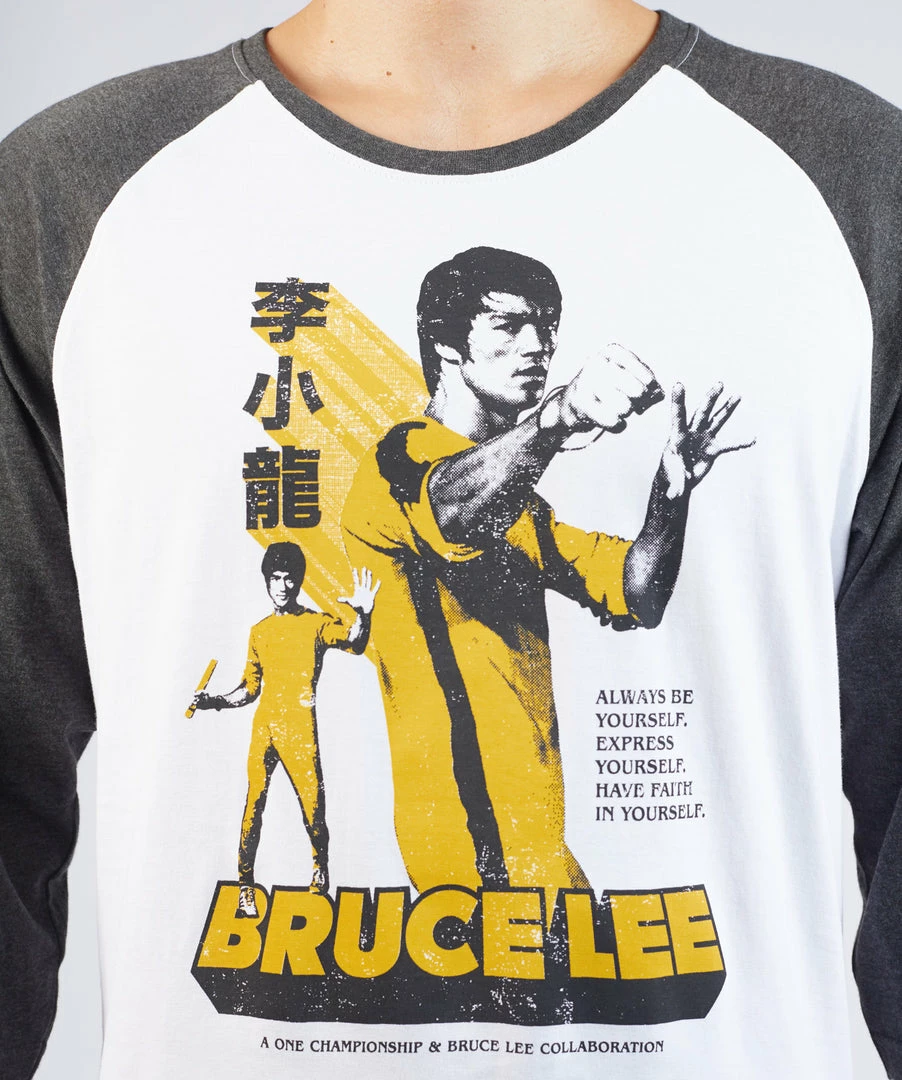 ONE Championship Bruce Lee Retro Poster Raglan Tee 5 ONE Championship Bruce Lee Retro Poster Raglan Tee