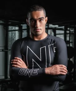 ONE Championship Elite Pro Rash Guard - Black/White