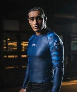ONE Championship Elite Pro Rash Guard - Navy Camo