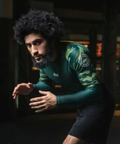 ONE Championship Men Elite Pro Rash Guard - Forest Camo
