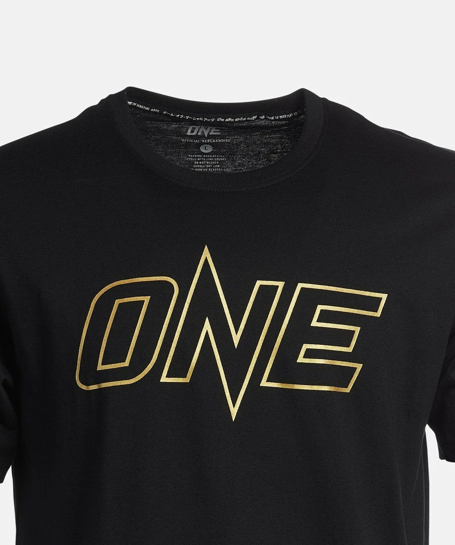 ONE Championship ONE Gold Metallic Logo Tee Men 9 ONE Championship ONE Gold Metallic Logo Tee Men