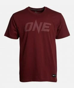 ONE Championship ONE Maroon Monotone Logo Tee