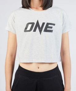 ONE Championship ONE White Logo Crop Tee