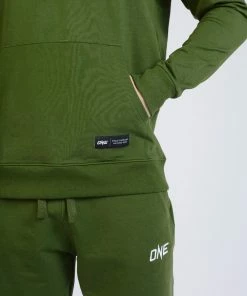 ONE Championship ONE Signature Logo Pullover Hoodie (Khaki Green)