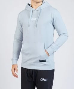 ONE Championship ONE Signature Logo Pullover Hoodie (Steel Blue) Men