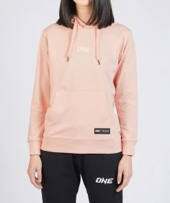 ONE Championship ONE Signature Logo Pullover Hoodie (Peach Pink) Men