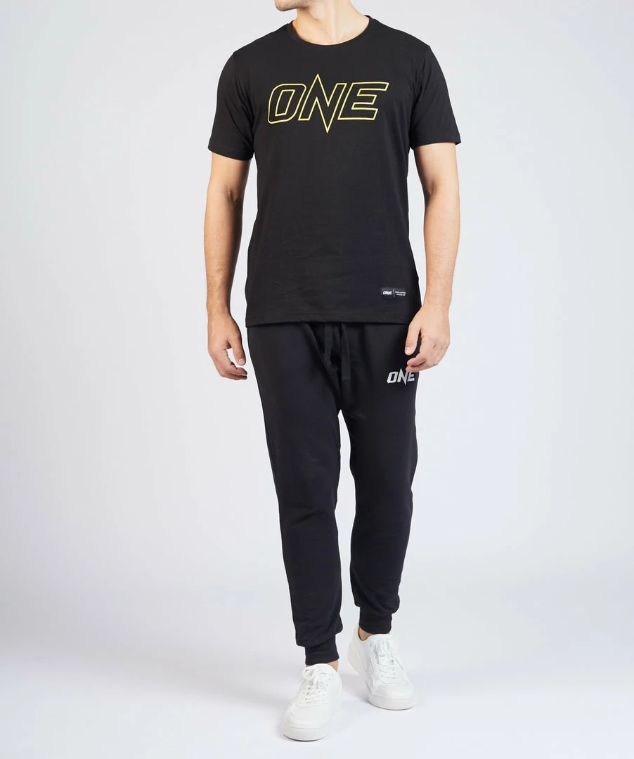 ONE Championship ONE Gold Metallic Logo Tee Men 8 ONE Championship ONE Gold Metallic Logo Tee Men