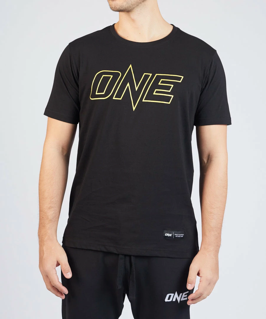 ONE Championship ONE Gold Metallic Logo Tee Men 4 ONE Championship ONE Gold Metallic Logo Tee Men