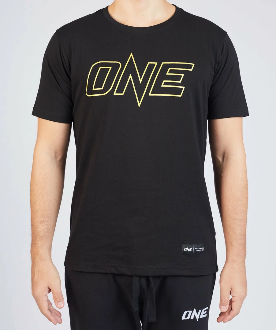ONE Championship ONE Gold Metallic Logo Tee Men 6 ONE Championship ONE Gold Metallic Logo Tee Men