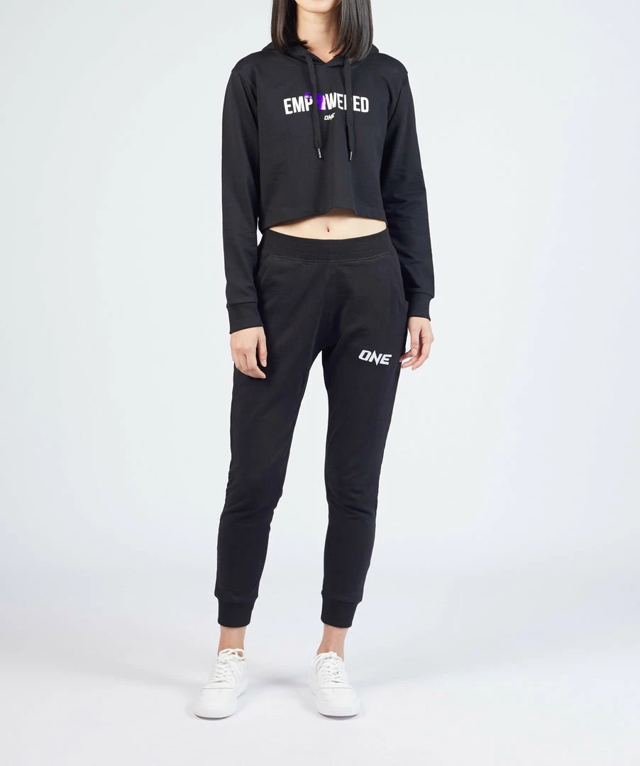 ONE Championship Women Empowered Crop Hoodie (Black) 6 ONE Championship Women Empowered Crop Hoodie (Black)