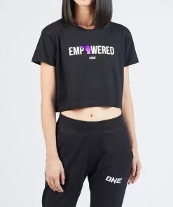 ONE Championship Women Empowered Crop Tee (Black)