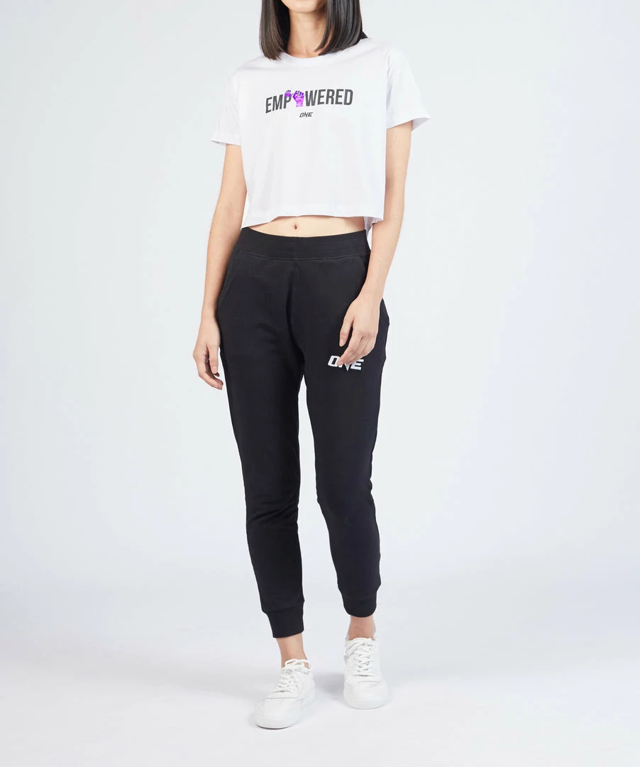 ONE Championship Empowered Crop Tee (White) Women 6 ONE Championship Empowered Crop Tee (White) Women