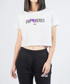 ONE Championship Empowered Crop Tee (White) Women