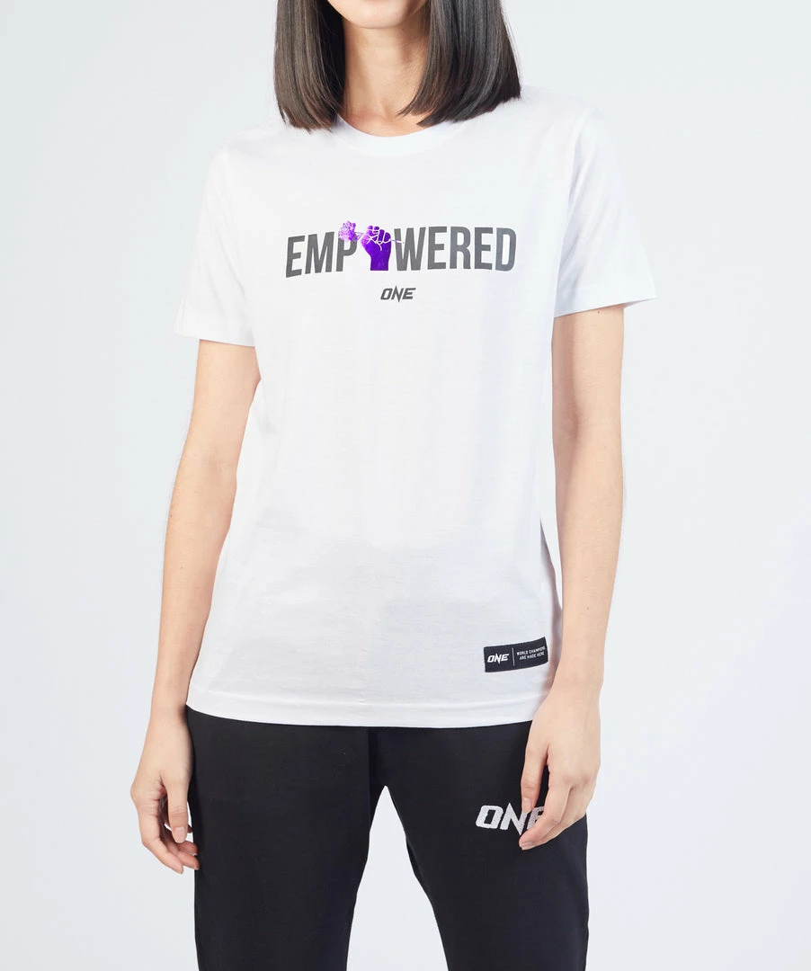 ONE Championship Empowered Tee (White) Women 3 ONE Championship Empowered Tee (White) Women