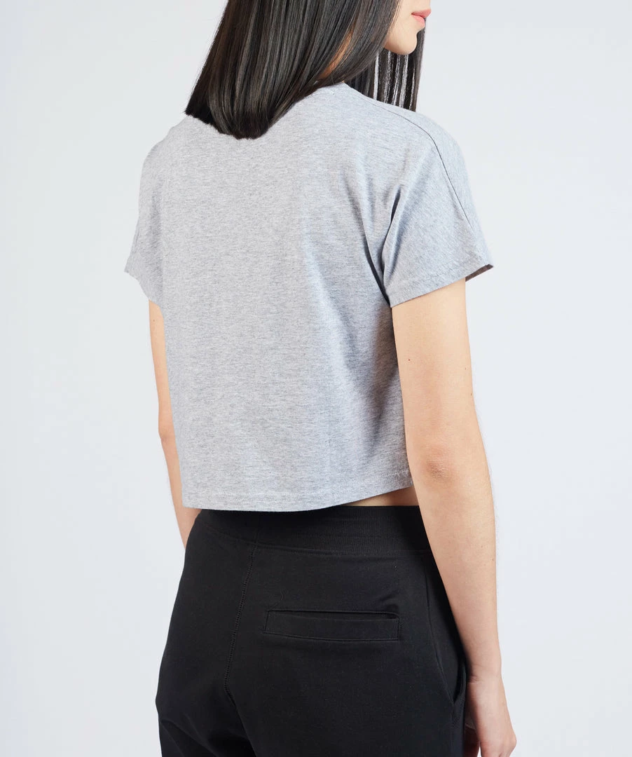 ONE Championship ONE Heather Gray Logo Crop Tee 4 ONE Championship ONE Heather Gray Logo Crop Tee