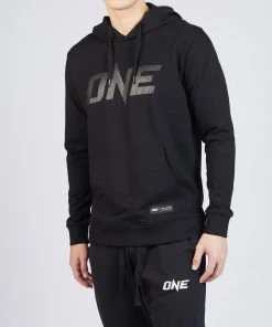 ONE Championship ONE Black Monotone Pullover Hoodie Men