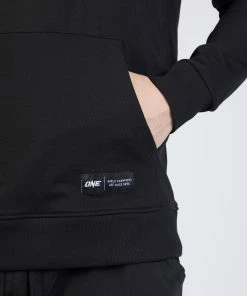 ONE Championship ONE Black Monotone Pullover Hoodie Men