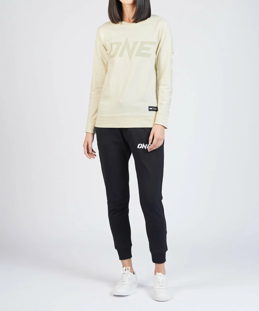 ONE Championship Men ONE Cream Logo Sweatshirt 11 ONE Championship Men ONE Cream Logo Sweatshirt