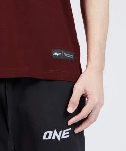 ONE Championship ONE Maroon Monotone Logo Tee