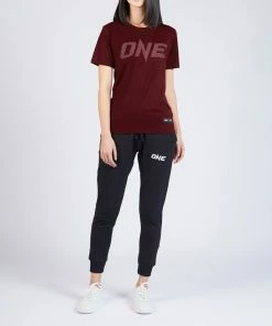 ONE Championship ONE Maroon Monotone Logo Tee