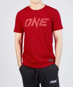 ONE Championship Men ONE Red Monotone Logo Tee