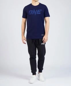 ONE Championship ONE Navy Monotone Logo Tee Men