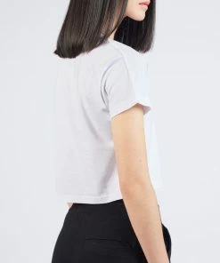 ONE Championship Women Muay Thai Silver Typography Crop Tee