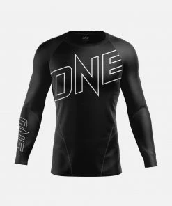 ONE Championship Elite Pro Rash Guard - Black/White