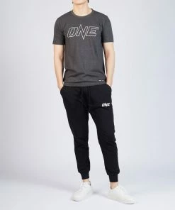 ONE Championship Men ONE Silver Metallic Logo Tee