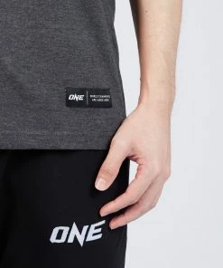 ONE Championship Men ONE Silver Metallic Logo Tee