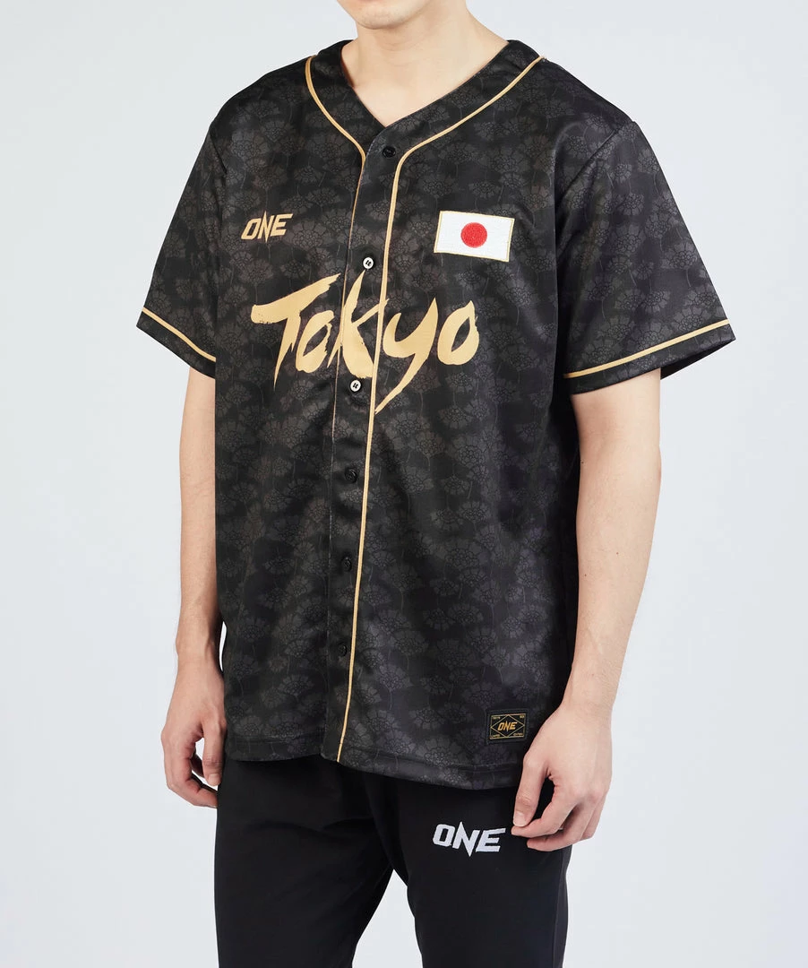 ONE Championship Men ONE Tokyo Baseball Jersey 3 ONE Championship Men ONE Tokyo Baseball Jersey