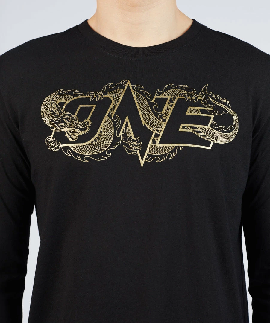 ONE Championship ONE Dragon Logo Tokyo Long Sleeve Tee (Black) 5 ONE Championship ONE Dragon Logo Tokyo Long Sleeve Tee (Black)