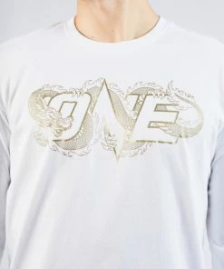 ONE Championship Men ONE Dragon Logo Tokyo Long Sleeve Tee (White)