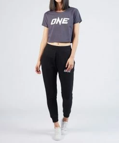 ONE Championship ONE Denim Blue Logo Crop Tee Women