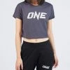ONE Championship ONE Denim Blue Logo Crop Tee Women