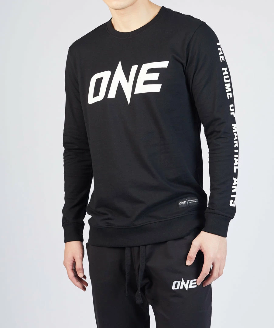 ONE Championship Men ONE Black Logo Sweatshirt 3 ONE Championship Men ONE Black Logo Sweatshirt