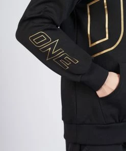 ONE Championship ONE World Champion Walkout Zip Hoodie (Black/Gold) Men