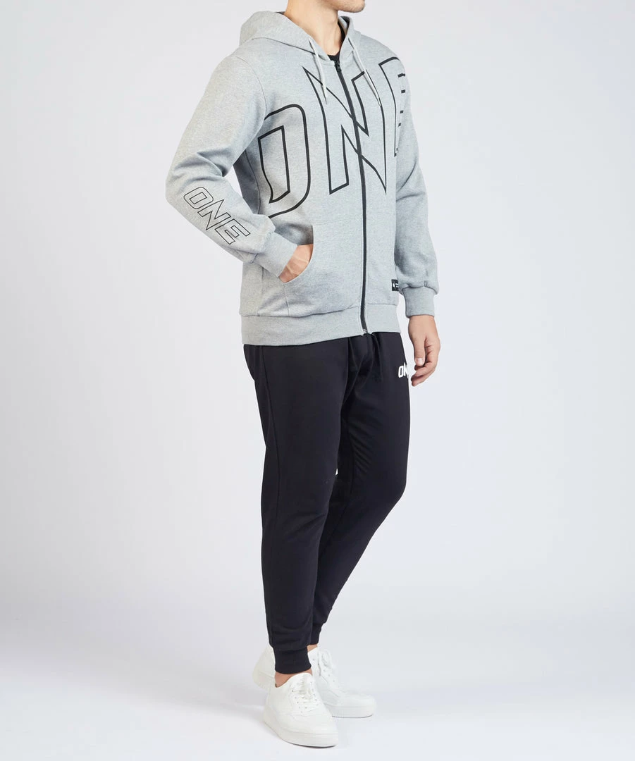 ONE Championship ONE Walkout Zip Hoodie (Gray) 9 ONE Championship ONE Walkout Zip Hoodie (Gray)