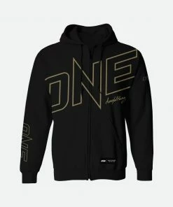 ONE Championship ONE World Champion Walkout Zip Autographed Hoodie (Aung La N Sang)