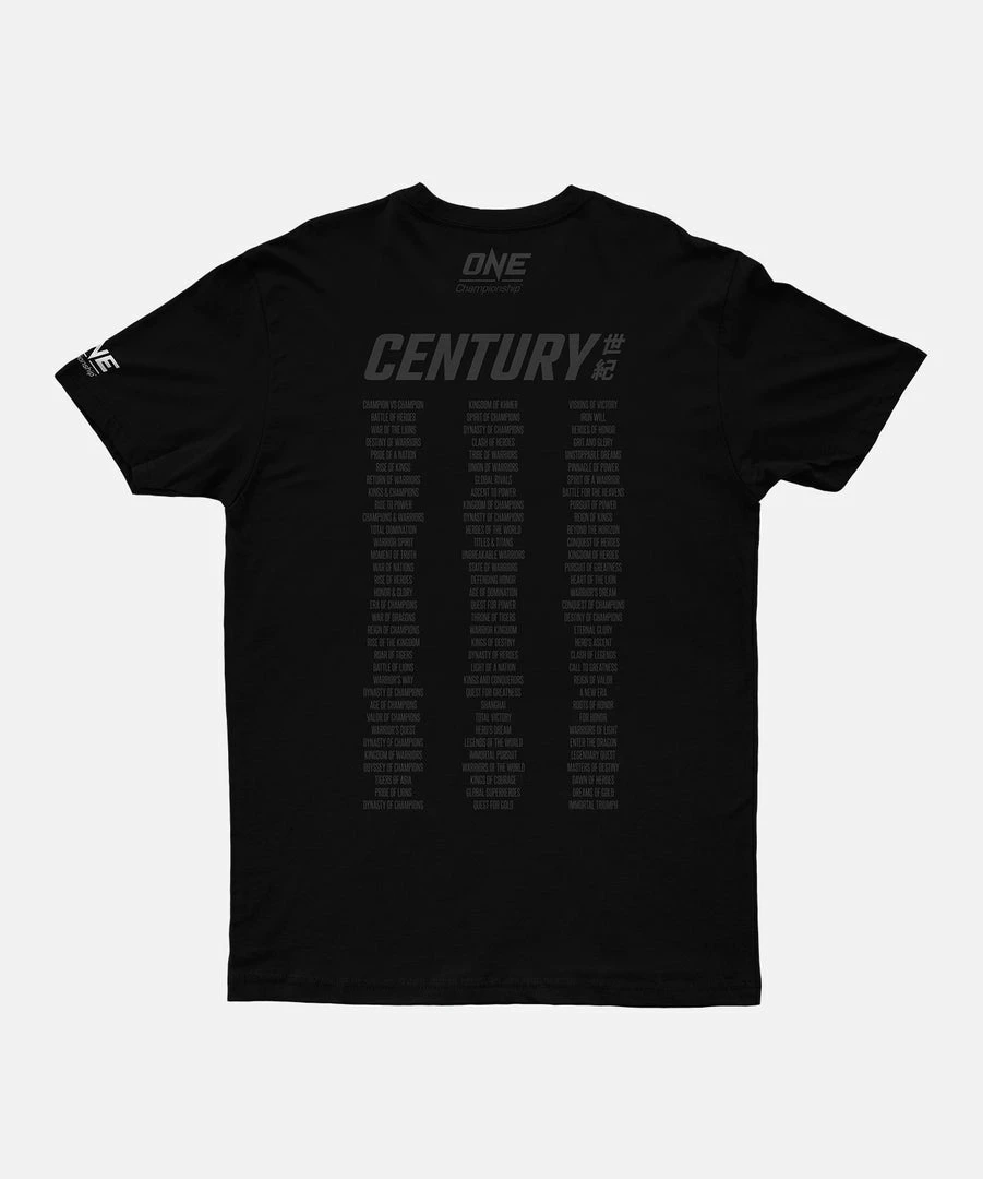 ONEFC Limited Edition ONE: Century Tee 4 ONEFC Limited Edition ONE: Century Tee